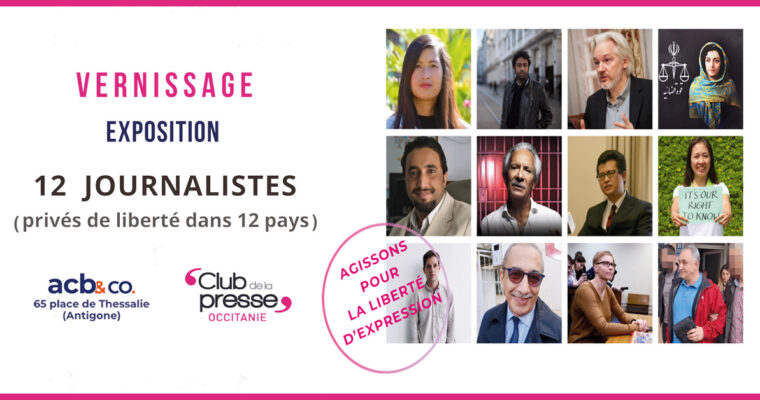 Expo 12 Journalistes privés de liberté : au centre de formation Acb&CO de Montpellier